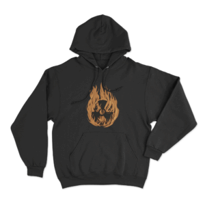 Burning Rifle Hoodie Black 1