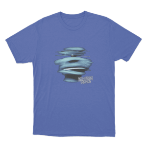 Distorted Face T Shirt Blue