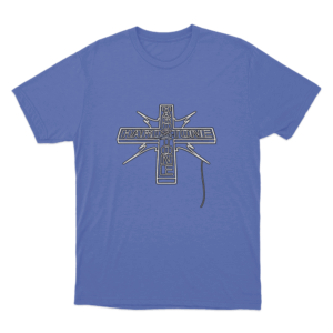 Hardcore Cross T Shirt Blue