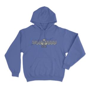 Toxic Flames Hoodie Blue